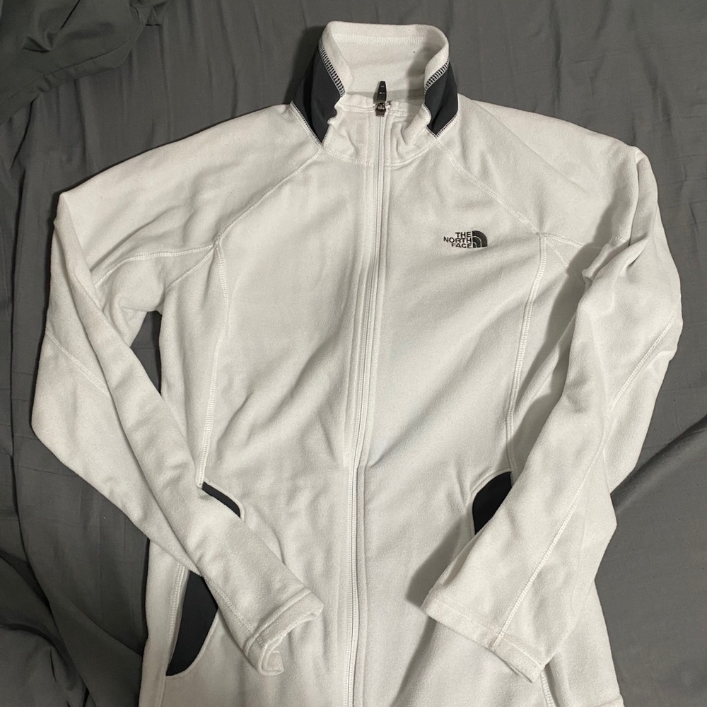 White full zip Northface